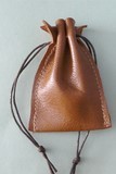 Leather pouch brown