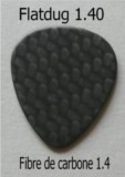 Flatdug 1.40 carbon fiber Dugain pick