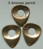 Set of 3 bronze picks following photo