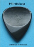 Minidug Dugain Synthetic "R" pick black